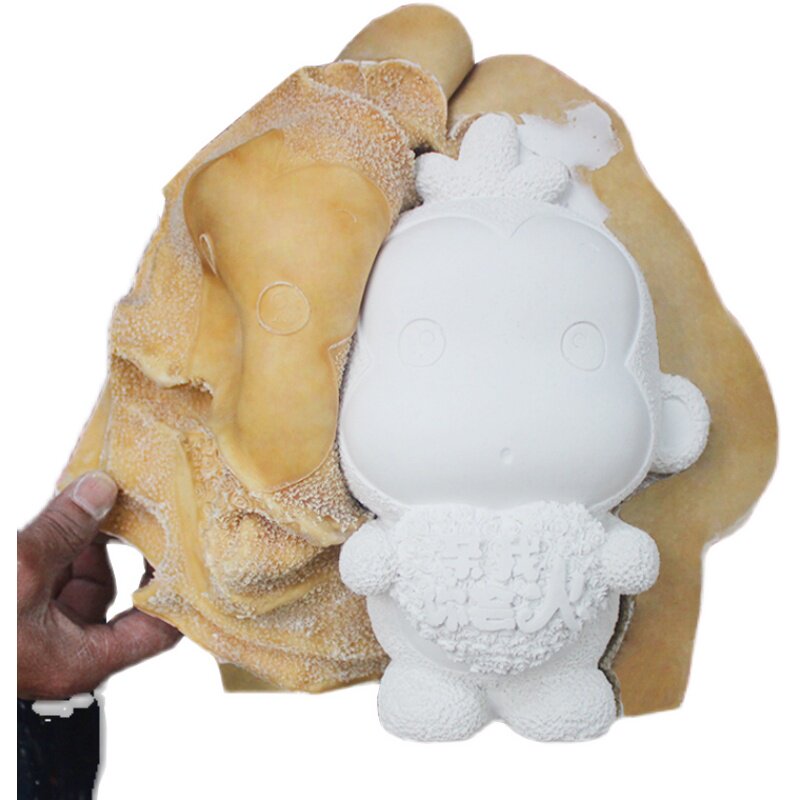 20cm高d11cm宽扇子汉服女孩新款画石膏娃娃模具手工上色填色涂鸦