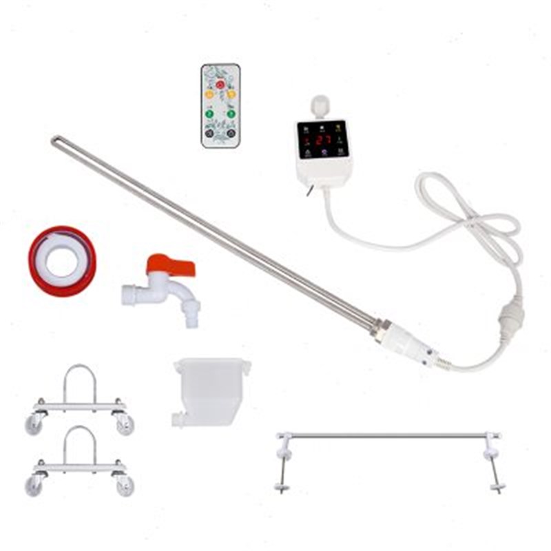 加水暖气片电加热棒智能静音恒温土暖气电热管注水取暖器电加热棒