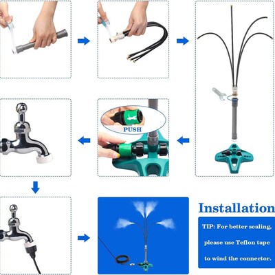 新品Portable Standing Misting Cooling System Water Spray Sta