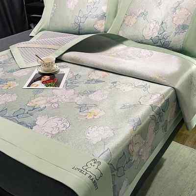 冰藤冰丝凉席夏天新款草席学生宿舍单人夏季席子床笠款藤席空调凉,床上用品,冰丝席,淘宝优惠券,粉丝福利购,淘宝优惠卷