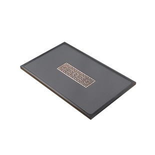 家用大小号整块石材盖板茶台漏水 乌金石茶盘定制茶桌配件内嵌入式