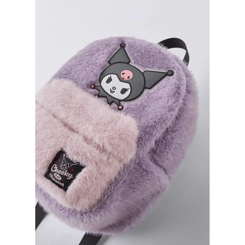 毛绒库洛米儿童双肩包 2025新款秋冬幼儿园小书包 可爱百搭小背包