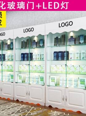 吧台红酒b立式柜展示柜商用收纳灯带玻璃门奖杯柜子店铺柜小型落