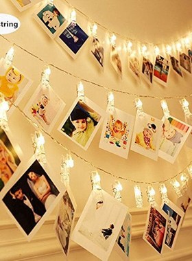 1.5M 10leds Photo  Holder LED String lights  Christmas New Y