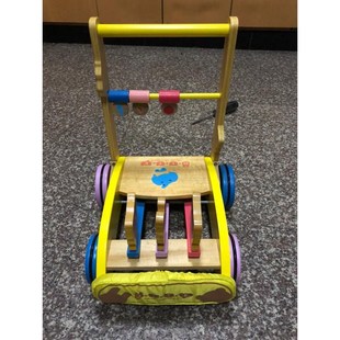 宝宝学步车手推车木质侧翻o型腿防学走路多功能助步婴儿学步新款