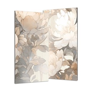 现代简约大板花砖背景墙釉面瓷砖全瓷卫生间墙面大花片600x1200