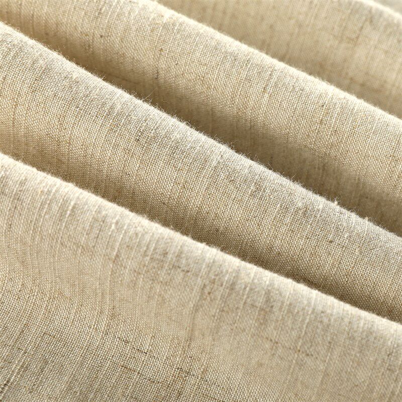 夏季新款亚麻裤男宽松薄款透气棉麻料松紧直筒麻布休闲潮流长裤子