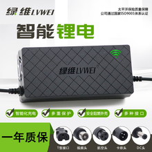 绿维锂电池电动车充电器24v36v48v60v伏5a安 电瓶充电器自动断电