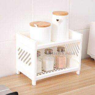 Plastic Bathro Kitchen layer Storage 极速Double Rack