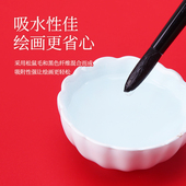 黑天鹅水彩笔正版 美术生专用6号8号单支黑杆旅行圆头绘画笔专业水