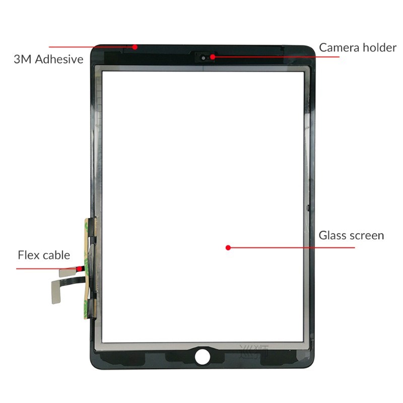 New For iPad Air 1 iPad 5 LCD Outer Touch Screen Digitizer F