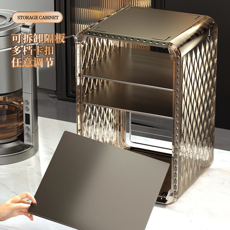 杯子收纳置物架水杯茶杯咖啡杯多层杯架高级感轻奢水吧酒杯放置柜