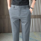 修身 小脚夏季 新款 高品质西装 子男潮流百搭商务小西裤 男士 休闲裤 裤