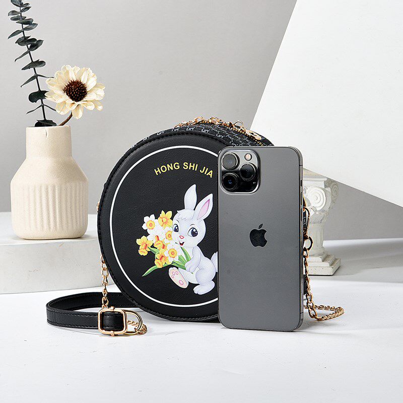 女包儿童小圆包小包包女中童少女学生可爱斜挎包2024新款链条包