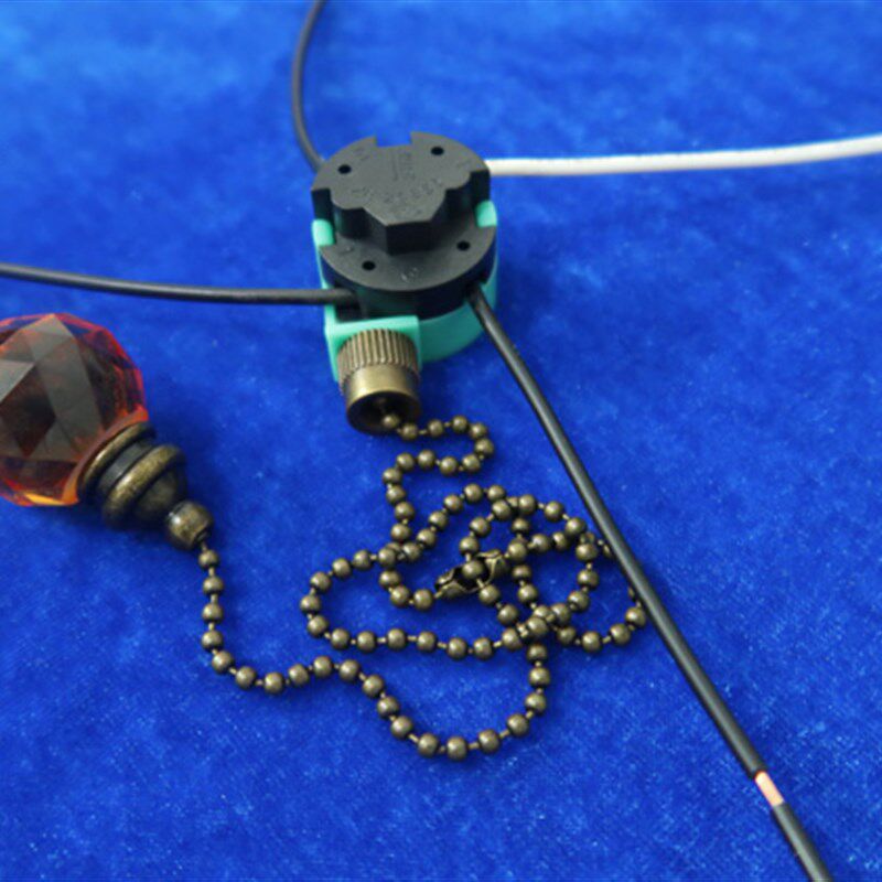 带电线吊扇电风扇灯拉线开关 三档调档控制拉绳拉链调速开关268s6