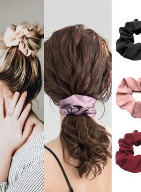 现货Hair Rope For Women Headwear Elastic Scrunchies tYail Ho