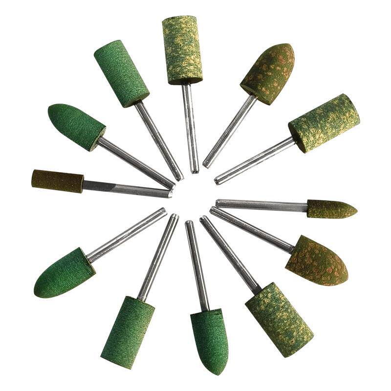 新品芝麻磨头橡胶磨头金属打磨抛光除锈吊磨机电钻小电磨头圆柱抛