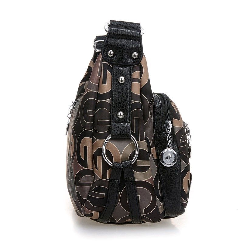 中老年女包婆婆单肩斜挎布包帆布包妈妈牛津布休闲大容量旅行包