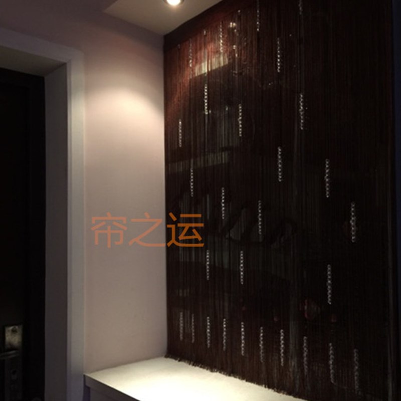 精品加密线帘串水晶珠线帘挂帘成品帘玄关隔断帘店铺装饰帘背景帘