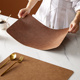 Dinging Classic Leather Table Sets 推荐 Rectangl Placemat for