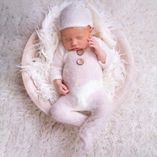 Hat Pro Baby Mohair 推荐 Pcs Romper Newborn Photography Set