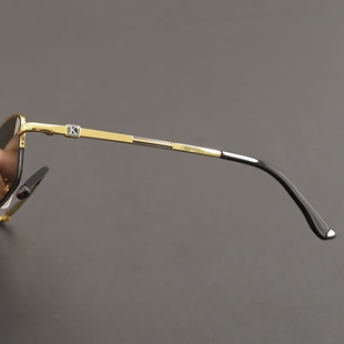 清东海水晶石头镜男士 太阳镜中老年平光镜半框天然水晶眼镜正品