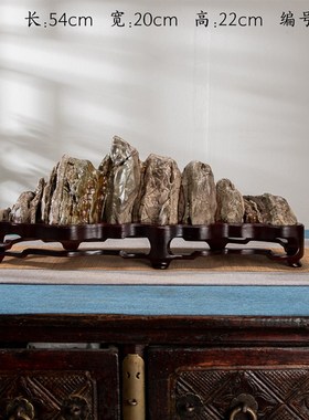 求珍悟石九龙壁山形石玄关新中式家居造型石新品原石客厅观赏石