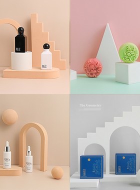 ins Wind Net Red White Geometric Stereo Shooting Props Posi