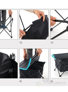 Aluminum Alloy Camping Folding Table Dinner Desk Fishing Bea