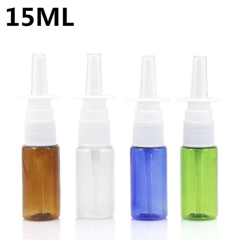 极速5Pcs/Lot 5/10/15/20/50/60ML Nasal Spray Bottles Pump Spr