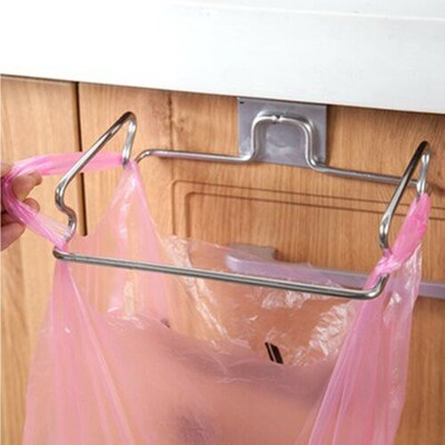 board Door Back Hanging Trash Metal Rack Storage Kitchen Gar