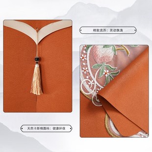 福禄隔断帘家用卧室入户门布H艺半帘免打孔伸缩杆遮挡 门帘新中式