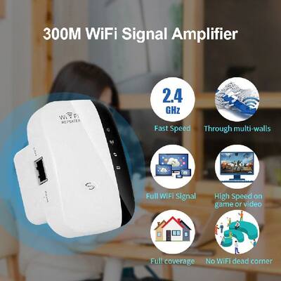 sg Range WirelmesnpWiFi Re eater 300Mbps Network Sign