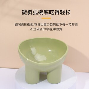 现货宠物用品原创护高脚颈狗碗马卡龙猫碗防打翻狗粮碗喝水碗