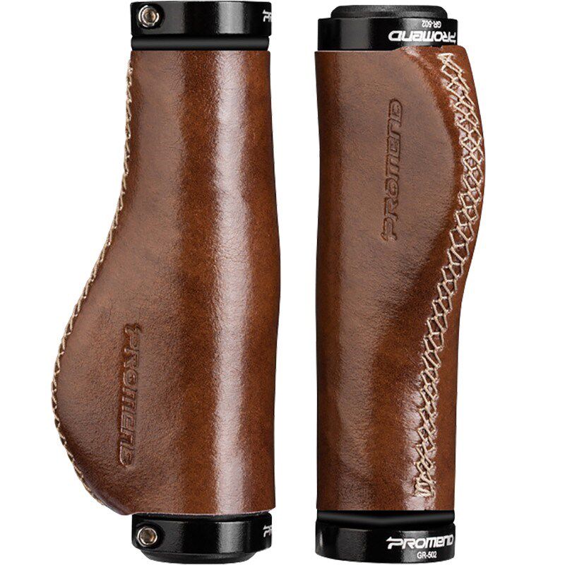 1 Pair Cattle Leather City Mountain Bike Scooter MTB Bicycle