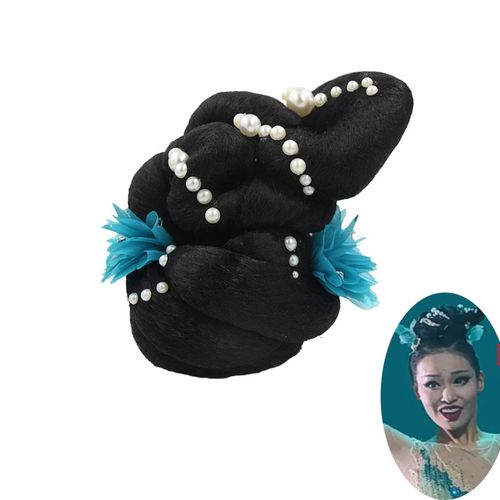 古典舞蹈醉清波独舞艺考头饰中国风扇子舞台演出发饰