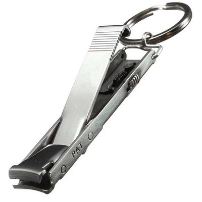 极速EDC Ultrathin Foldable Nail Clipper SSteel Keychain Cuti