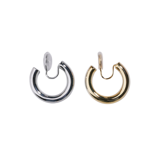 无耳洞入!圈圈耳圈耳夹蚊香盘冷淡风高级感简约法式气质秋冬港味