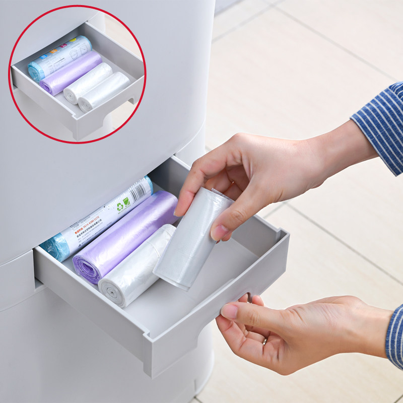 厨房垃圾桶厨余干湿分离分类家用带盖一体防臭大号双层日式垃圾箱,家庭/个人清洁工具,垃圾桶,淘宝优惠券,粉丝福利购,淘宝优惠卷