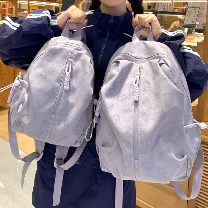 小背包女双肩2024新款可爱迷你韩系轻便旅游儿童百搭带作业小书包