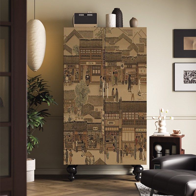 中式古典成人实木衣柜家用成品大容量对开门储藏柜卧室定制收纳柜,住宅家具,独立衣柜,淘宝优惠券,粉丝福利购,淘宝优惠卷