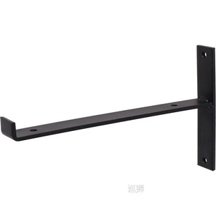Wrought iron wall, a tripod bracket shelves shelf on the