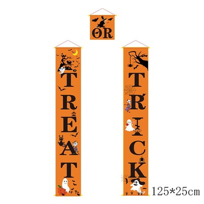 Halloween Door Decorations Couplet Outdoor Hanging Banner Pa