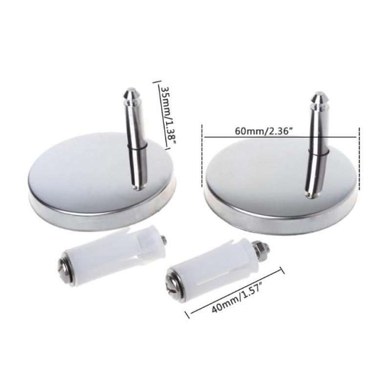 推荐2Pcs Top Fix WC Toilet Seat Hinges Fittings Quick Releas-封面