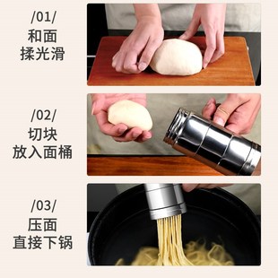 手持厨房压面器多功 爆款 不锈钢面条机家用新款 手动压面机老式