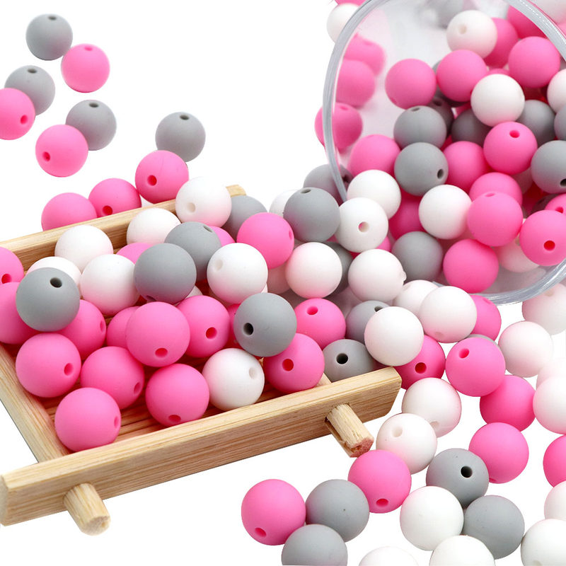 新品BOBO.BOX 12mm 20pcs Baby Teether Pearl Silicone Beads BP 婴童用品 儿童护牙素 原图主图