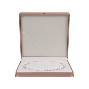 珠宝饰品首饰盒妈妈链珍珠项w链包装盒翻盖创意皇冠收腰圆心套链