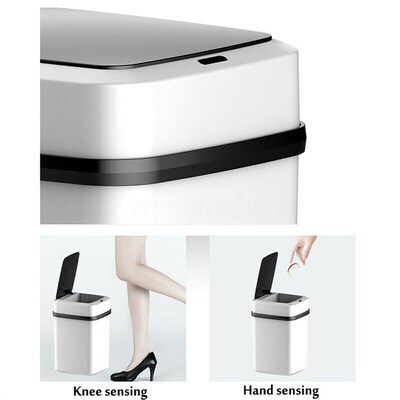 10L Automatic Smart Auto Sensor Dustbin Trash Can Waste Bin