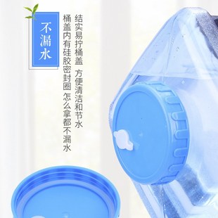 茶具纯净水桶家用便携手提加厚带盖茶吧机 11.3升L储水桶PC圆r桶