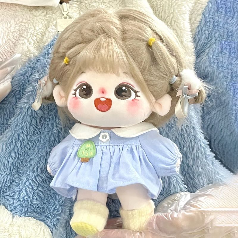 棉花娃娃衣服娃i衣20CM超便宜白菜价甜酷辣妹女娃背带短裤套装可